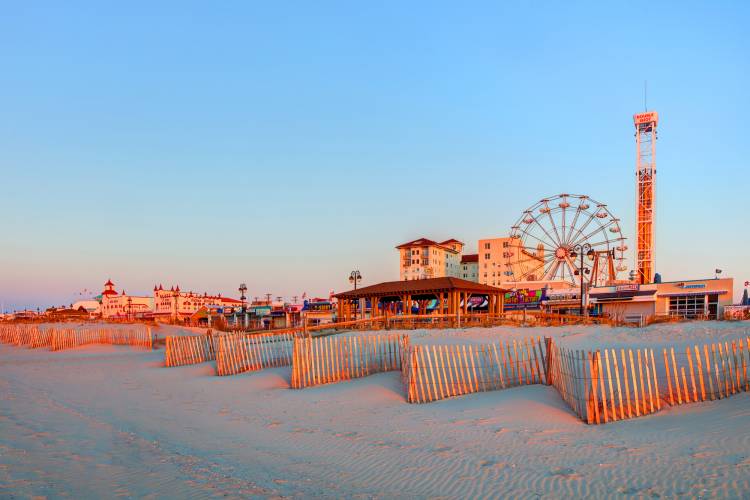 Ocean City Boardwalk in New Jersey